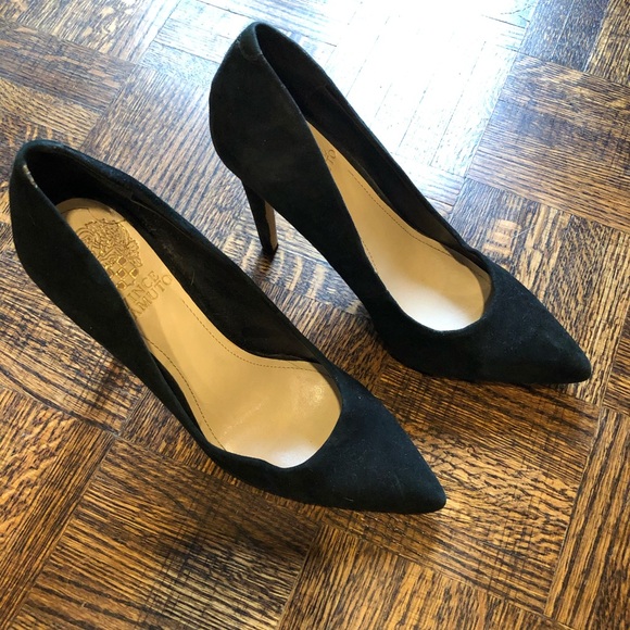 Vince Camuto black suede heels - 6.5 US - Picture 4 of 8